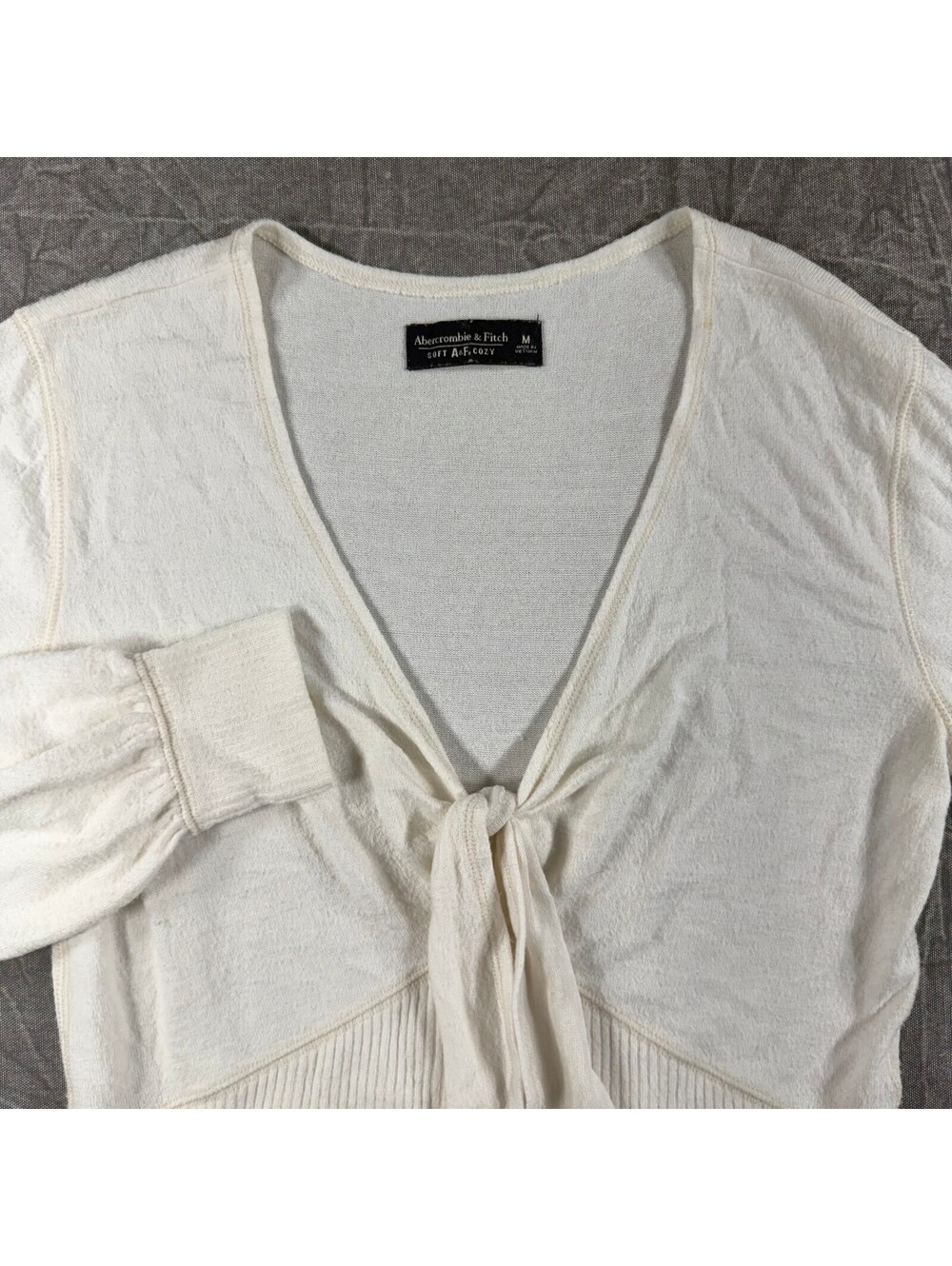Abercrombie Soft AF Cozy Womens M White Shirt